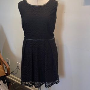 Beautiful lace dress with leather